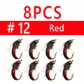 8 piezas tamaño 12 rojo