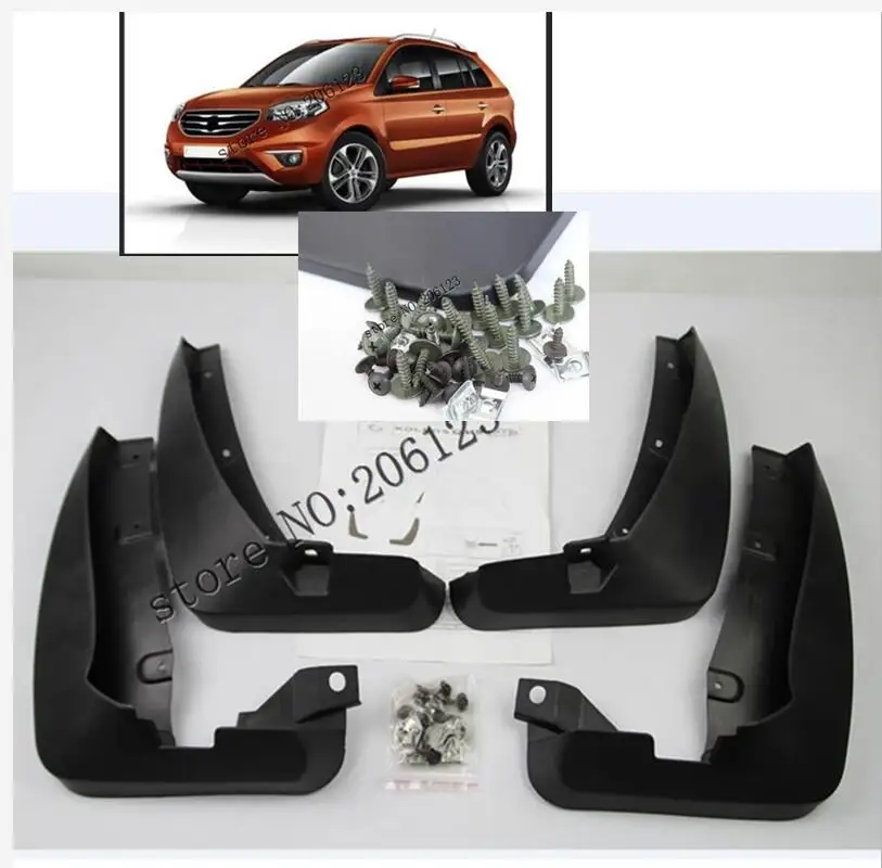 

Set Mud Flaps For Renault Koleos 1 2008 - 2016 Mudflaps Splash Guards Mud Flap Mudguards Fender Front Rear 2009 2010 2011 2012