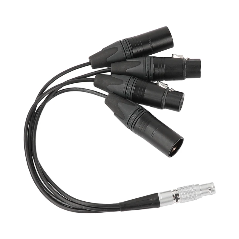 

CAMVATE Audio Input Output Cable For Atomos Shogun / Inferno Monitor Recorder Straight 10 Pin Male To 4 XLR 3 Pin