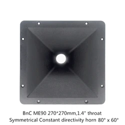 1PC DJ Speaker Tweeter Horn ME90 270*270mm 1.4 Inch For Public Address System Professional Audio Home Theater Karaoke HiFi
