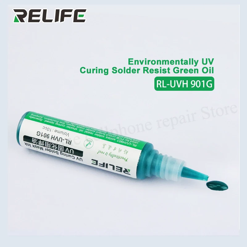 RELIFE RL-901 UV curing solder mask ink white black red yellow blue green solder flux for computer and mobile phone PCB board