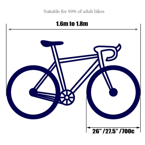 Imagen 2 del producto HSSEE-funda protectora para bicicleta, fibra elástica de alta calidad, 26 ""-29"", 700C, cubierta antipolvo para interiores, accesorios para bicicleta