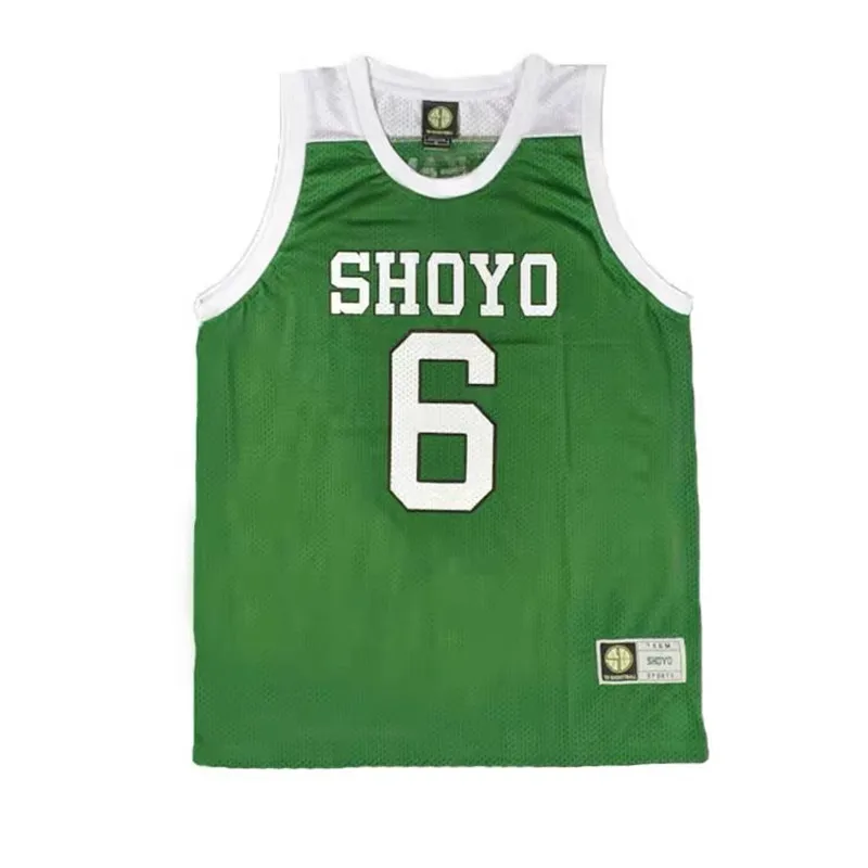 

Shoyo Shohoku School Basketball Team Jersey Anime Cosplay Costume Fujima Kenji Nagano Mitsu Slam Dunk Jersey Sports Wear Uniform