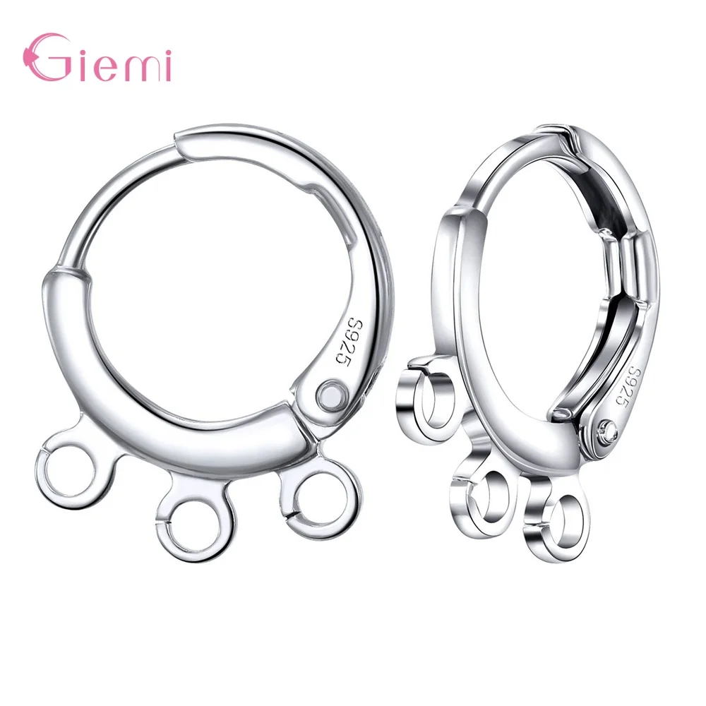 New Arrivals Wholesale 925 Silver Hoop Earring DIY Accessory Handmade Earring Jewelry Findings 10 Pcs/lot Fast Shipping