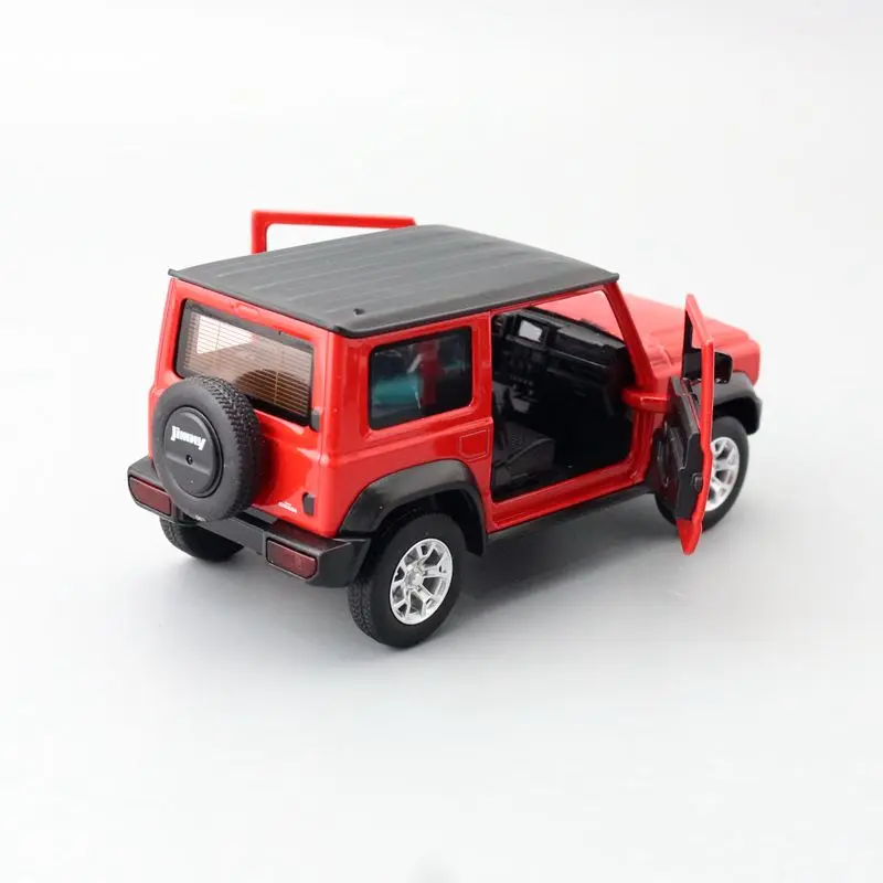 Diecast Metal Toy Car Model 1:26 Scale Suzuki Jimny SUV Pull Back Sound & Light Educational Collection Gift Kid Doors Openable