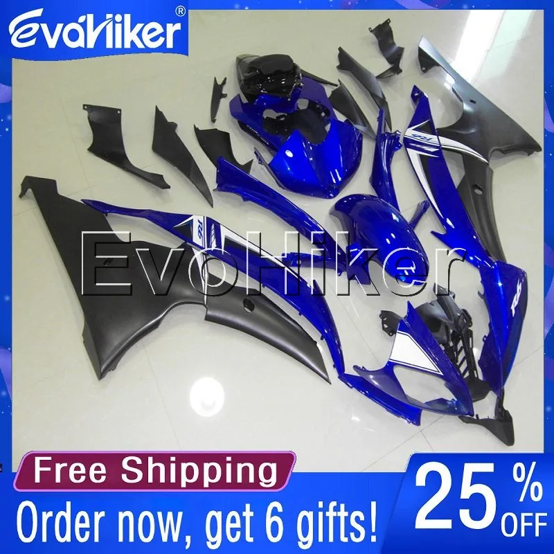 Custom motorcycle fairing for YZF-R6 2006-2007 Injection mold motorcycle bodywork kit yellow blue black+gifts