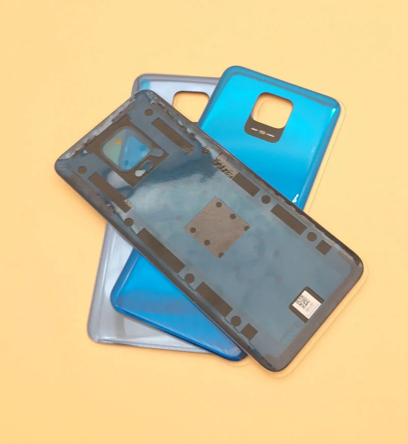 Original Glass Back Cover for Xiaomi Redmi Note 9S and Note 9 Pro, Battery Cover, Rear Door Housing Case Replacement
