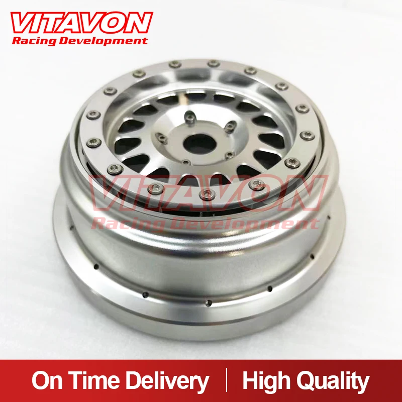 VITAVON CNC alumium bead lock wheel For Super Baja Rey 2.0 1/6 Silver new style