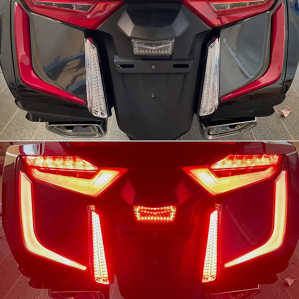 NEW Decorative Light 2018-2021 Motorcycle LED Rear Saddlebag Accents Lights Turn Signal For Honda Goldwing GL1800 F6B GL1800