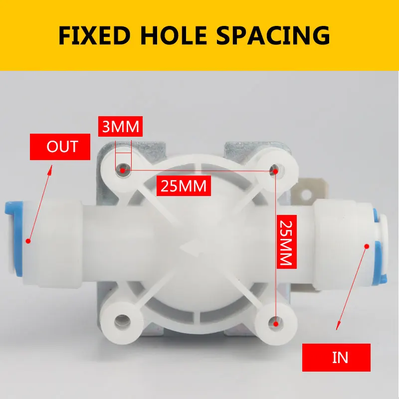 سريعة ربط 1/4 "DC24V الملف اللولبي صمام العالمي RO لتنقية المياه FCD-A مدخل المياه الكهرومغناطيسي صمام عادة مغلقة نوع
