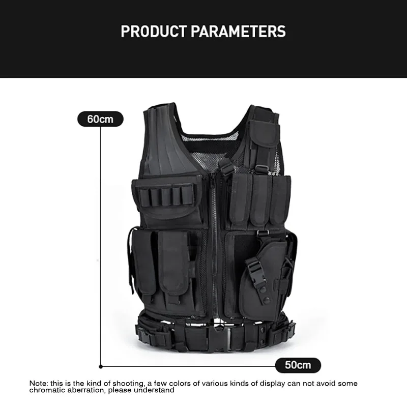 Protective Hunting Clothes Swat Tactical Vest Swat Chest Rig SWAT Army Hunting Vest Multi-Pocket Camping Shooting Accessories