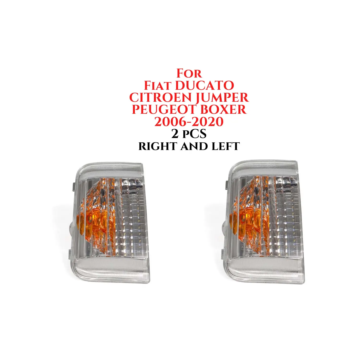 Side Door Wing Mirror Indicator Lamp ORANGE Lens RIGHT LEFT  for Fiat Peugeot Cit 2006-2020 Reasonable price71748254 71748255