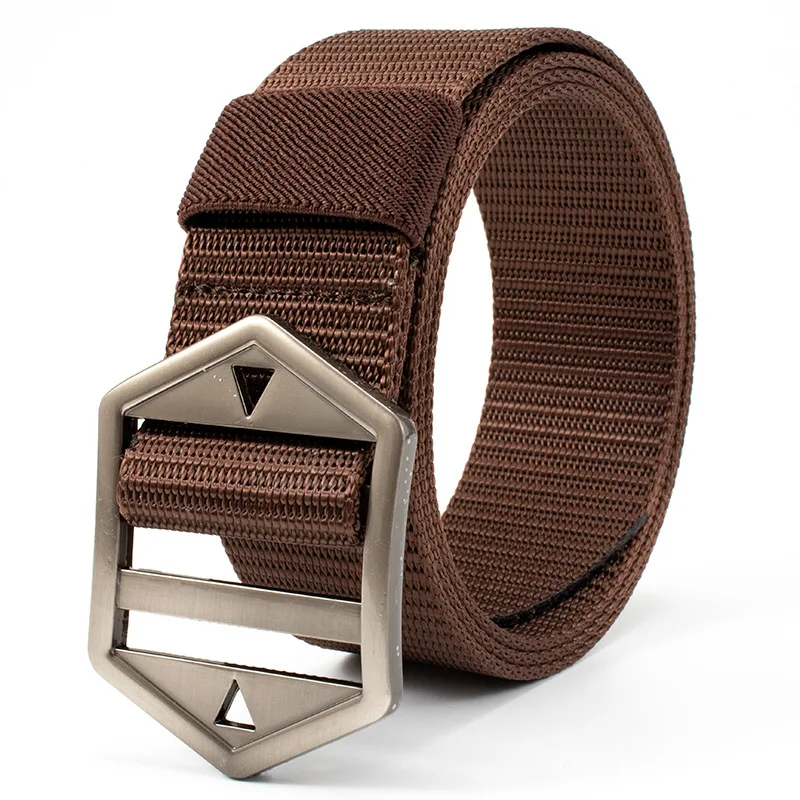 

New Outdoor Sports Leisure Versatile Nylon Woven Quick Drying Metal Buckle Men's Belt