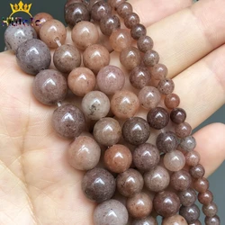 Purple Aventurine Stone Beads Natural Round Loose Spacer Beads For Jewelry DIY Making Bracelet Charms Accessories 15'' 6/8/10mm