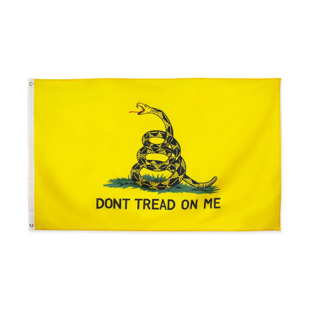 90X150cm Dont Tread On Me Tea Party Rattle Snake Gadsden Flag For USA Drop Shipping