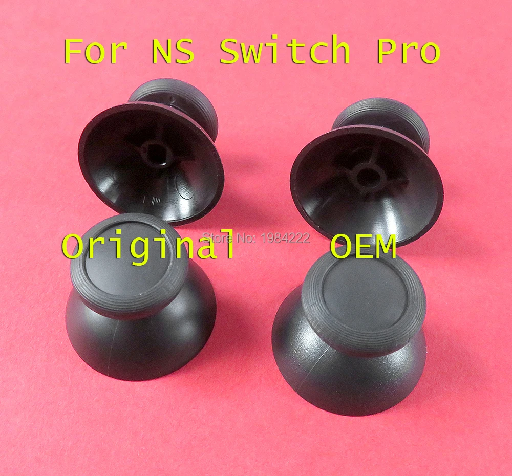 5 Stück Original OEM Schwarz Thumbstick Cap Joystick Cap 3D Analog Cap Ersatz für Nintend Switch Pro für NS Pro Controller