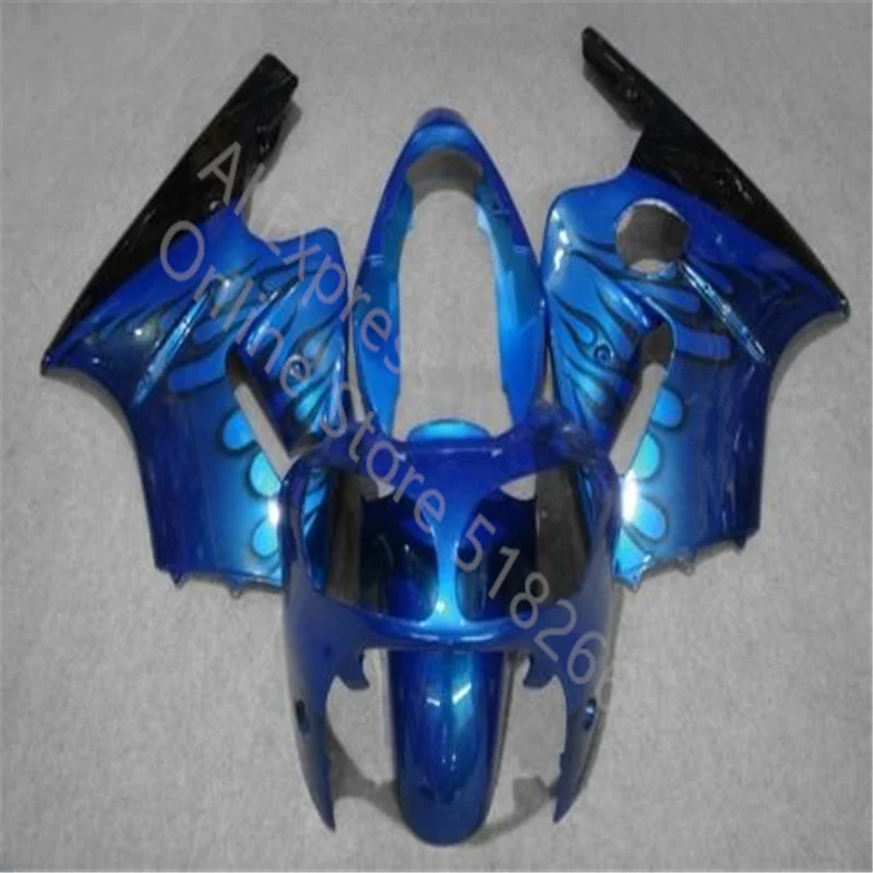 

Blue flames black ABS injection Fairing For KAWASAKI NINJA ZX 12R 00-01 ZX 12 R ZX12R 00 01 ZX-12R 2000 2001 Fairing kit