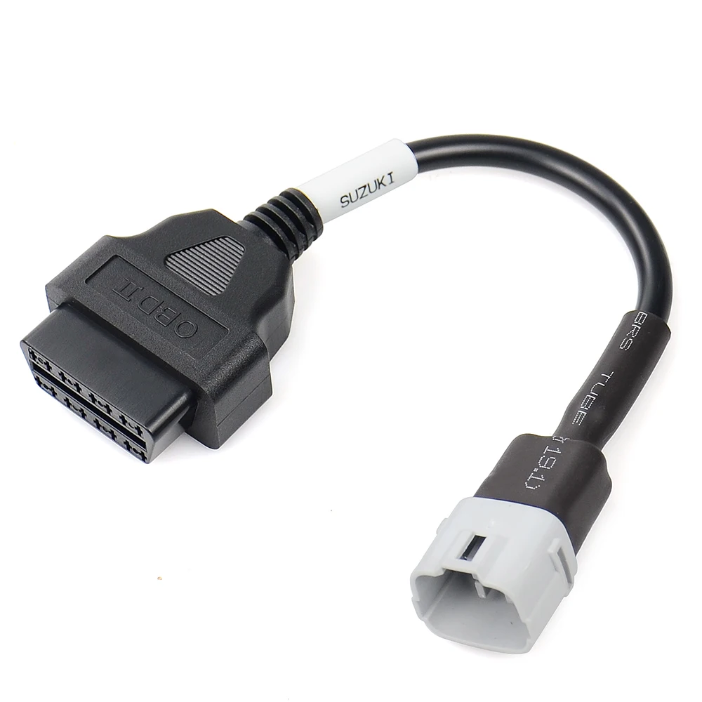 High quality OBD Motorcycle Cable for Suzuki 6 Pin Plug Cable Diagnostic Cable 6Pin to OBD2 16 Pin Adapter