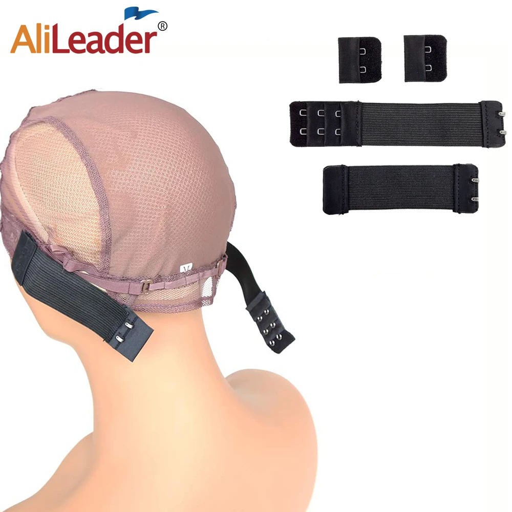 Alileader professional adjustable elastic band for wigs making wig 1pc accessories high quality black beige color