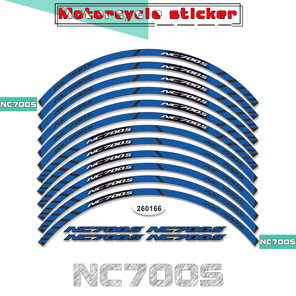 

Motorcycle Inner Ring Decorative Waterproof Decals Night Reflective Protection Stickers for HONDA NC700S nc700s