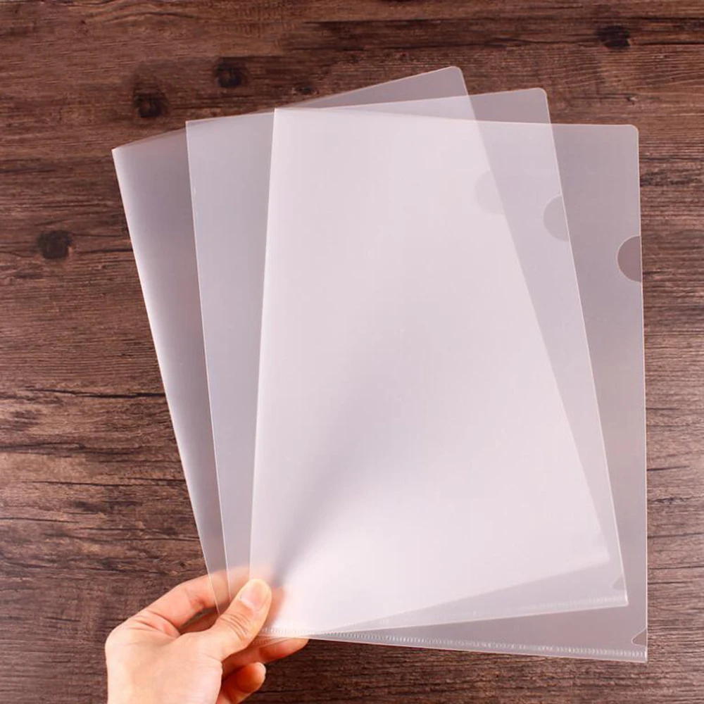 10PCS Clear Presentation Files Paper Cover Transparent Binding PVC Report A4 Cover For Business Documents School Projects