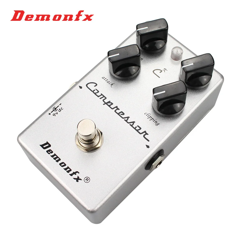 Demonfx CK 4-Knob Guitar Effect Pedal Compressor with True Bypass, Clone K C4 Compressor, High Quality, New