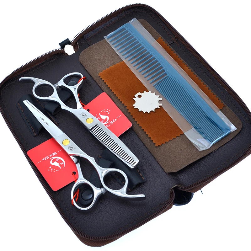 

6.0" Meisha Hair Scissors Set for Salon Hairdressing Thinning Shears New Arrived Barber Shop Cutting Scissor Hair Razors A0145A