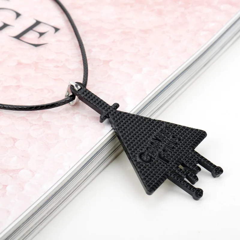 Animation Gravity Falls Bill Action Figure Dolls Pendant Necklaces Cute Collar Jewelry Fashion Jewelry Accessories Necklace Gift