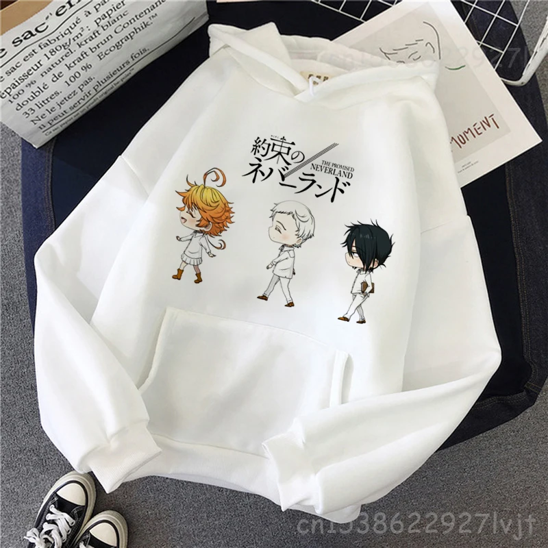 

The Promised Neverland Hoodies Plus Size Women Hoddies Hip Hop Oversized Aesthetic Camisas Mother's Day Sweatshirt