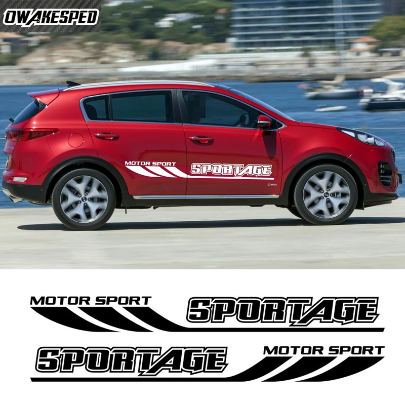 Car Both Side Door Sticker For Kia Sportage 3 4 QL Compass Mountain Graphics Auto Body Accessories Decor Vinyl Decal