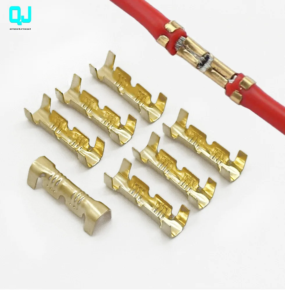 50pcs / 100pcs, 453 U-shaped terminal lug cold connector, cold end small tooth skin terminal, 0.3-1.5mm2 cold wire terminal