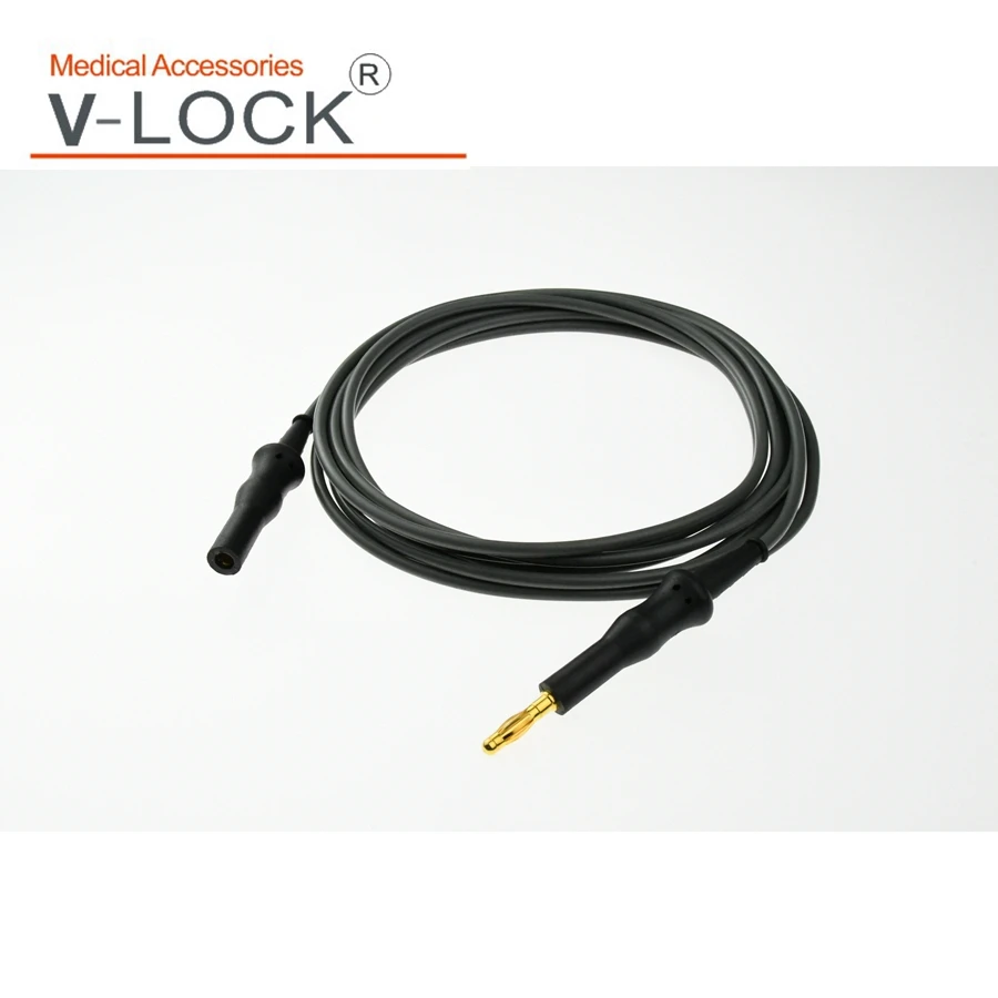 2020 V-LOCK best reusable monopolar forceps adapter cable silicone cable anti high temperature sterilization