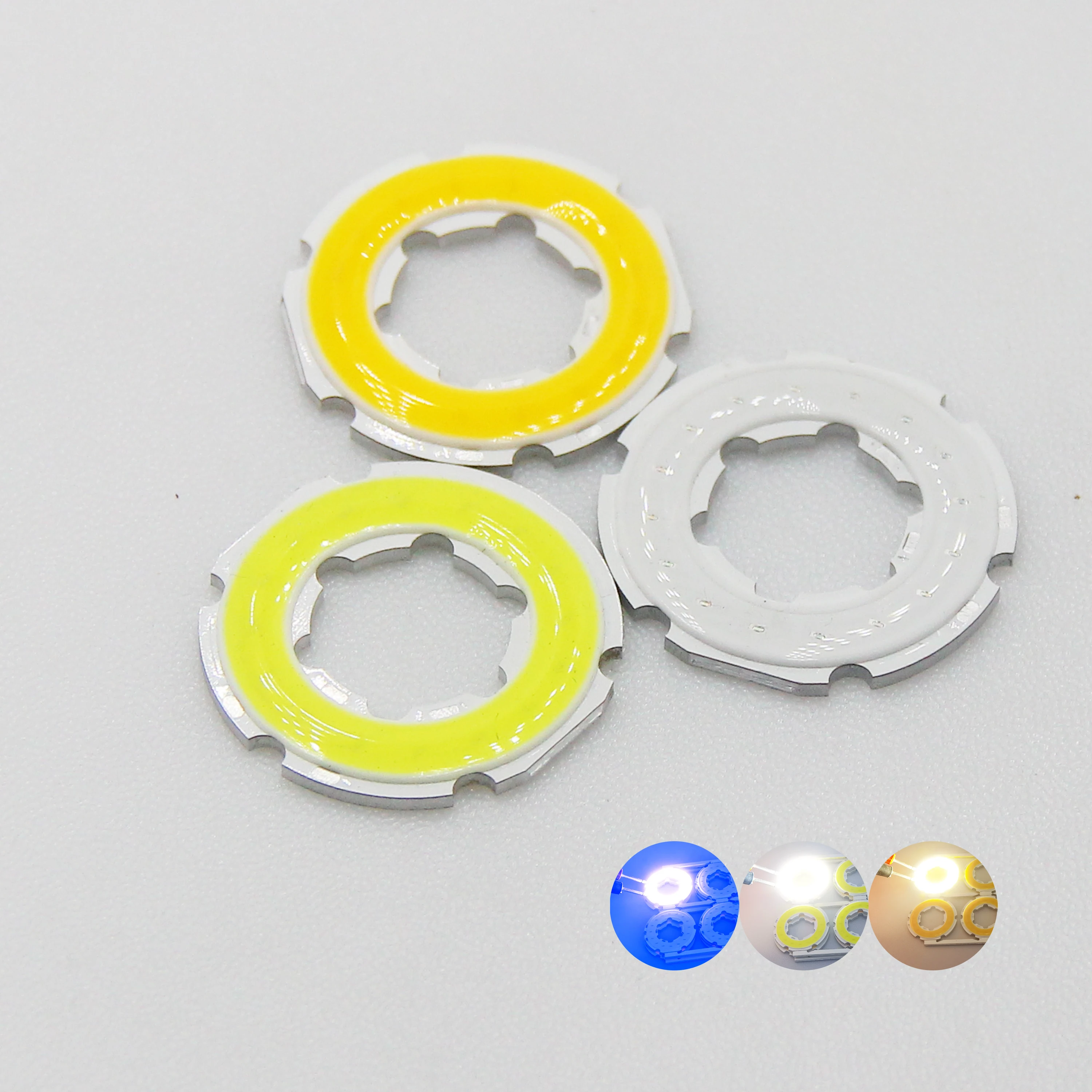 12V DC small annular cob led circle ring light source 2w angel eye 30mm white blue cob chip for DIY