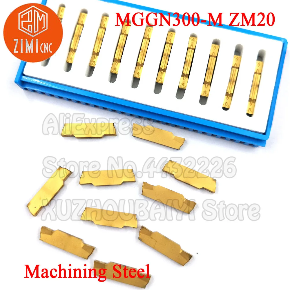 MGMN300 MGMN300-M ZM20 MGMN300 M 카바이드 그루 빙 인서트 선삭 공구 커터 홈 붙이 홈 금속을위한 CNC 선반 절삭 공구