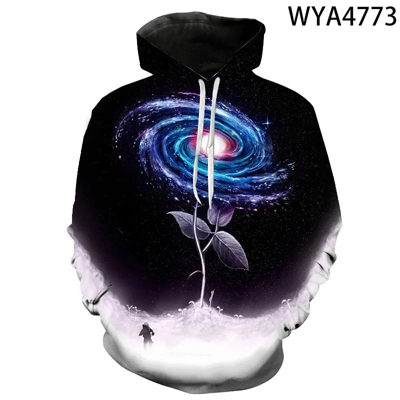 

Spring And Fall Hoodies Starry Sky Men Women Children 3D Printed Streetwear Sweatshirts Pullover Streetwear Boy Girl Kids Tops