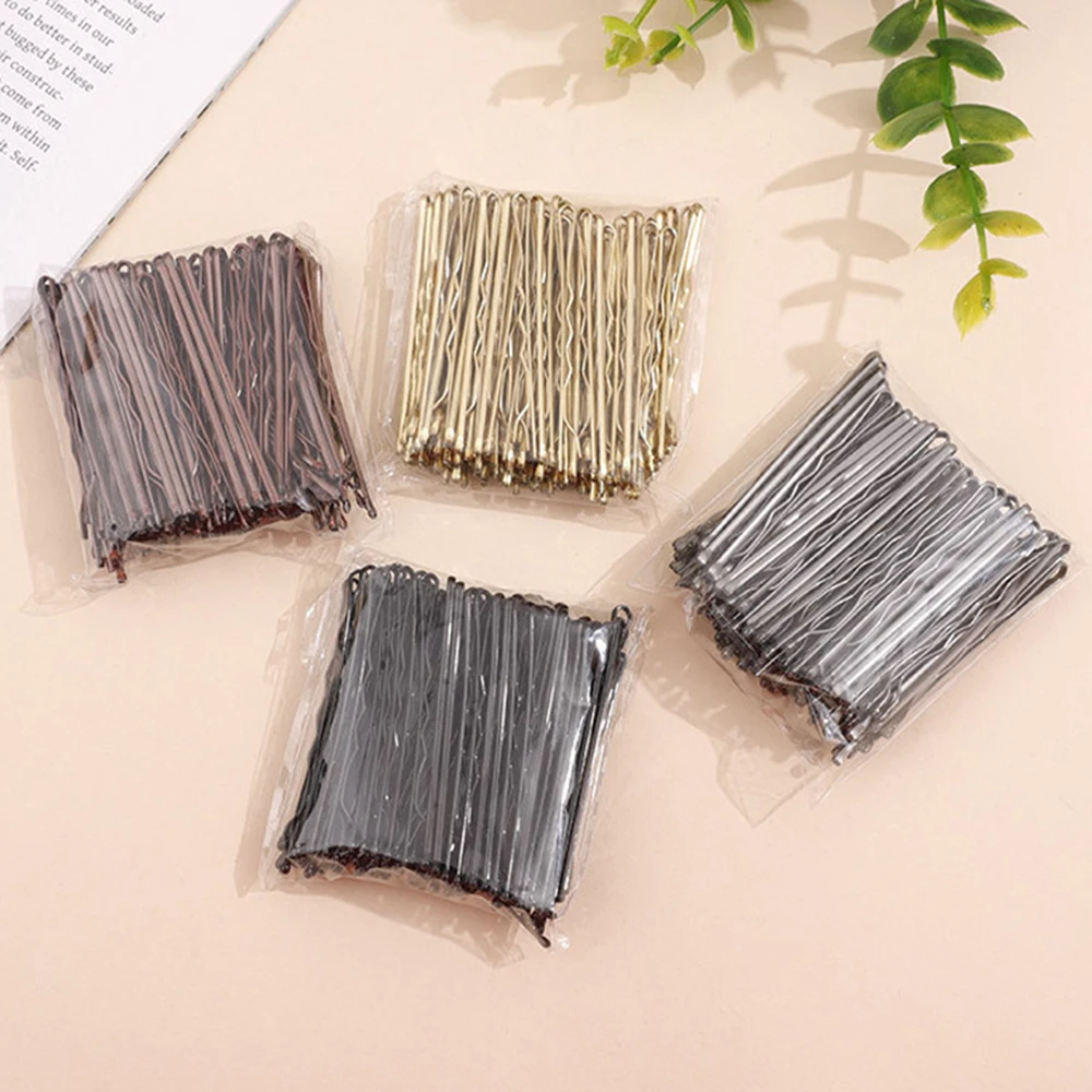 Unsichtbare Welle Haars pange für Frauen, schwarze Haarnadeln, Lady Bobby Pins, Haar griff Haars pange, Haars pangen Zubehör, 100 Stück Set – Detail 5
