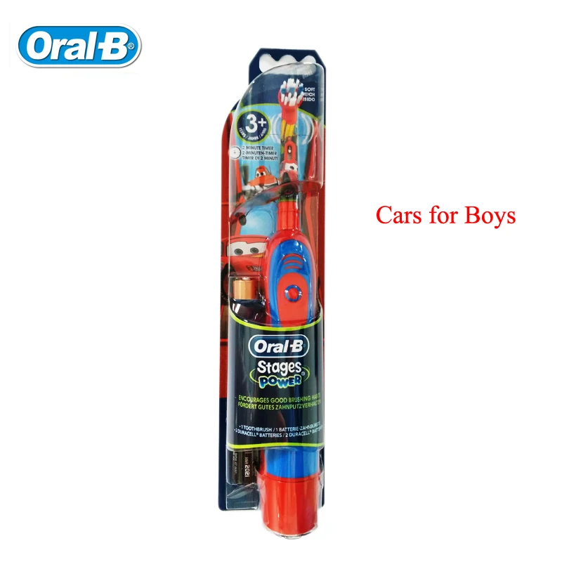 Oral-B Children\'s Battery Powered Electric Toothbrush Oral Dental Clean Waterproof  Kids Toothbrush Replace Heads For Age 3+