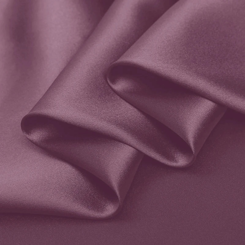 19MM 100% Pure Silk Fabric Solid Color Charmeuse Fabrics For DIY Sewing Width 113cm Natural Mulberry Silk