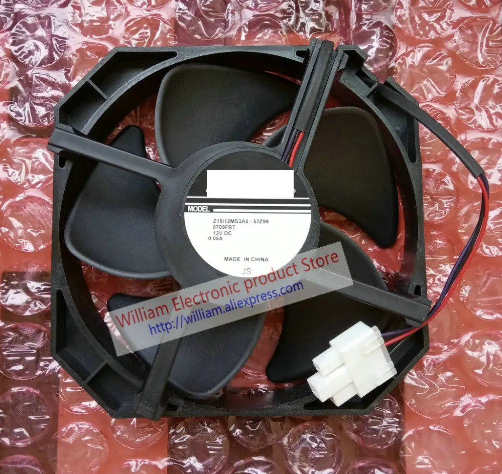 

New Original Z15I12MS3A5-52Z99 15cm DC12V 0.05A for Refrigerator Cooling Fan