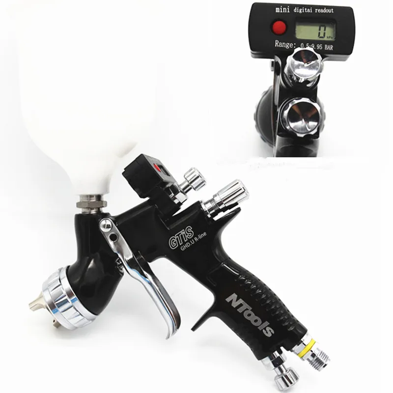 Devilbiss Digital Display Spray Gun 1. .8mm Nozzle Air Paint Spray Gun Mini