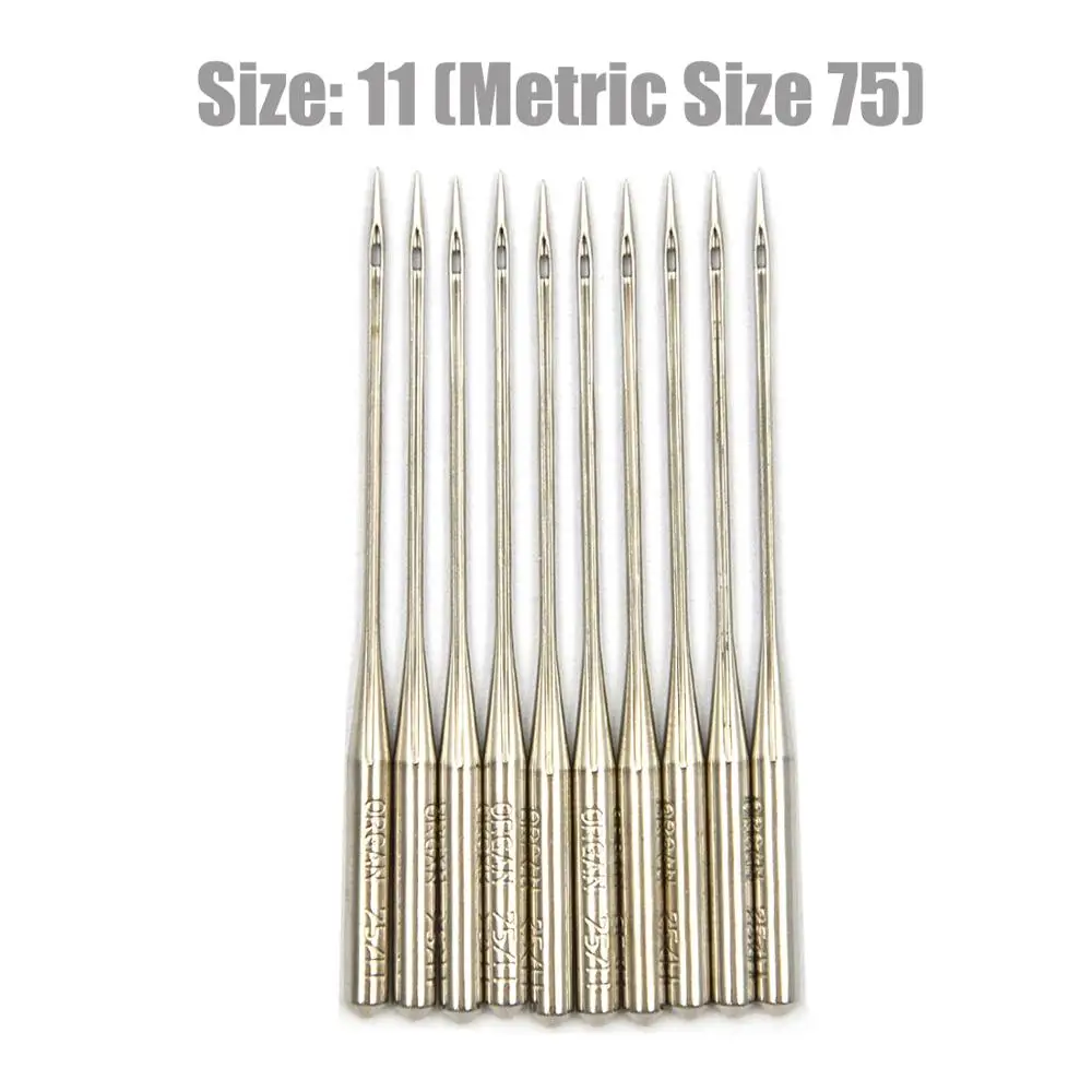 Assorted Replacement Home Sewing Machine Needles, Size 8-18
