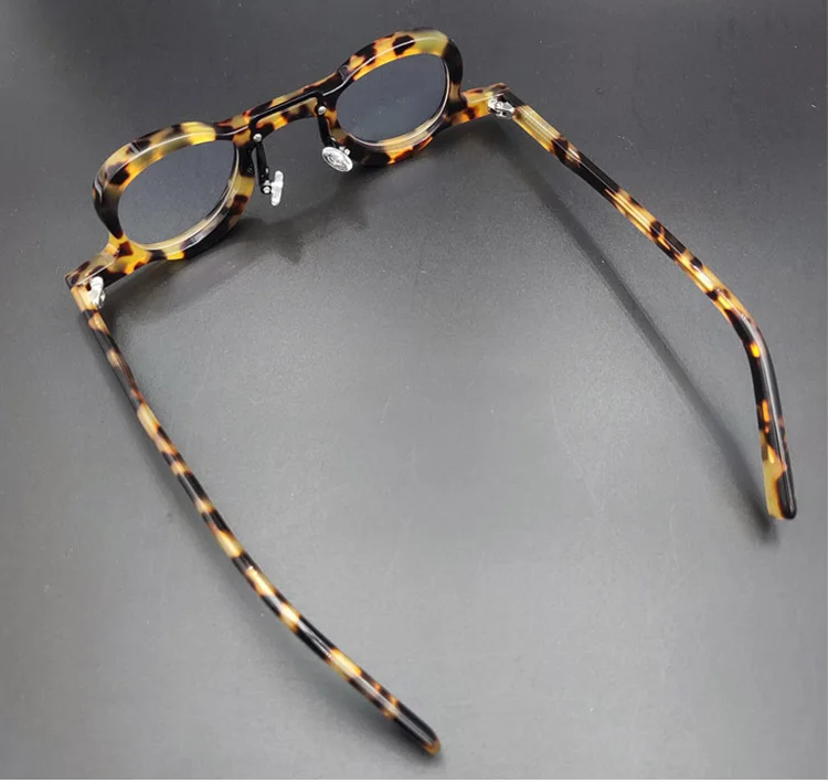Vintage Blaulichtfilter Ovale Handgefertigte Acetat-Brille Herren Retro-Brillengestell Damen Myopie Optische Korrektur-Lesebrille – Detail 8