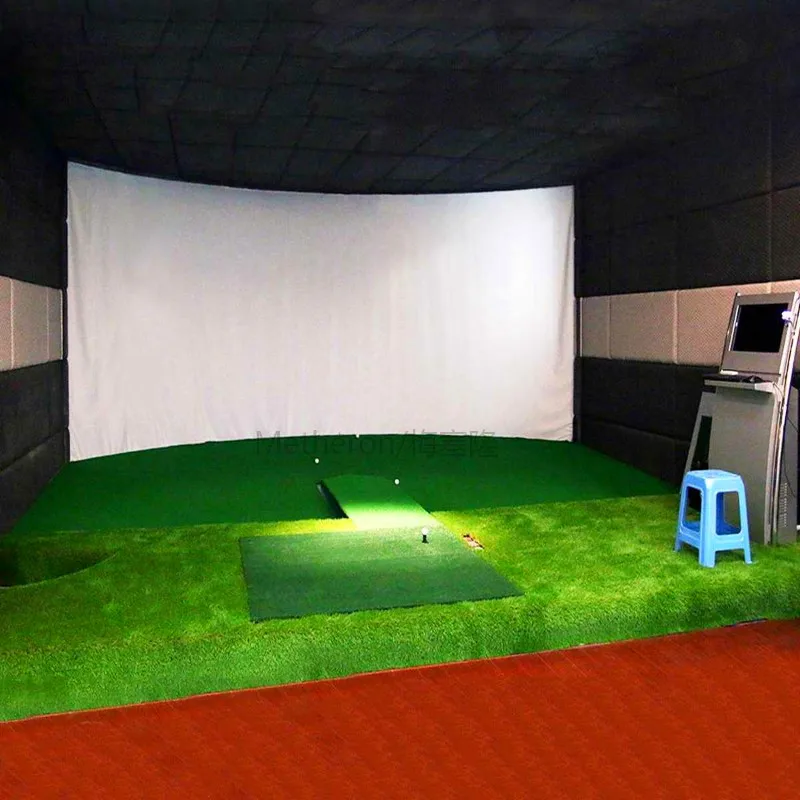 300*200CM Golf Ball Training Simulator Impact Display Projection Screen Indoor White Cloth Practice Projection Screens