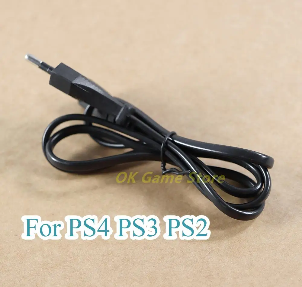 1Pc สำหรับ Sony PlayStation PS4สำหรับ PS3สำหรับ PS2จอยควบคุมเกม1M EU US สายไฟแหล่งจ่ายไฟสายไฟ