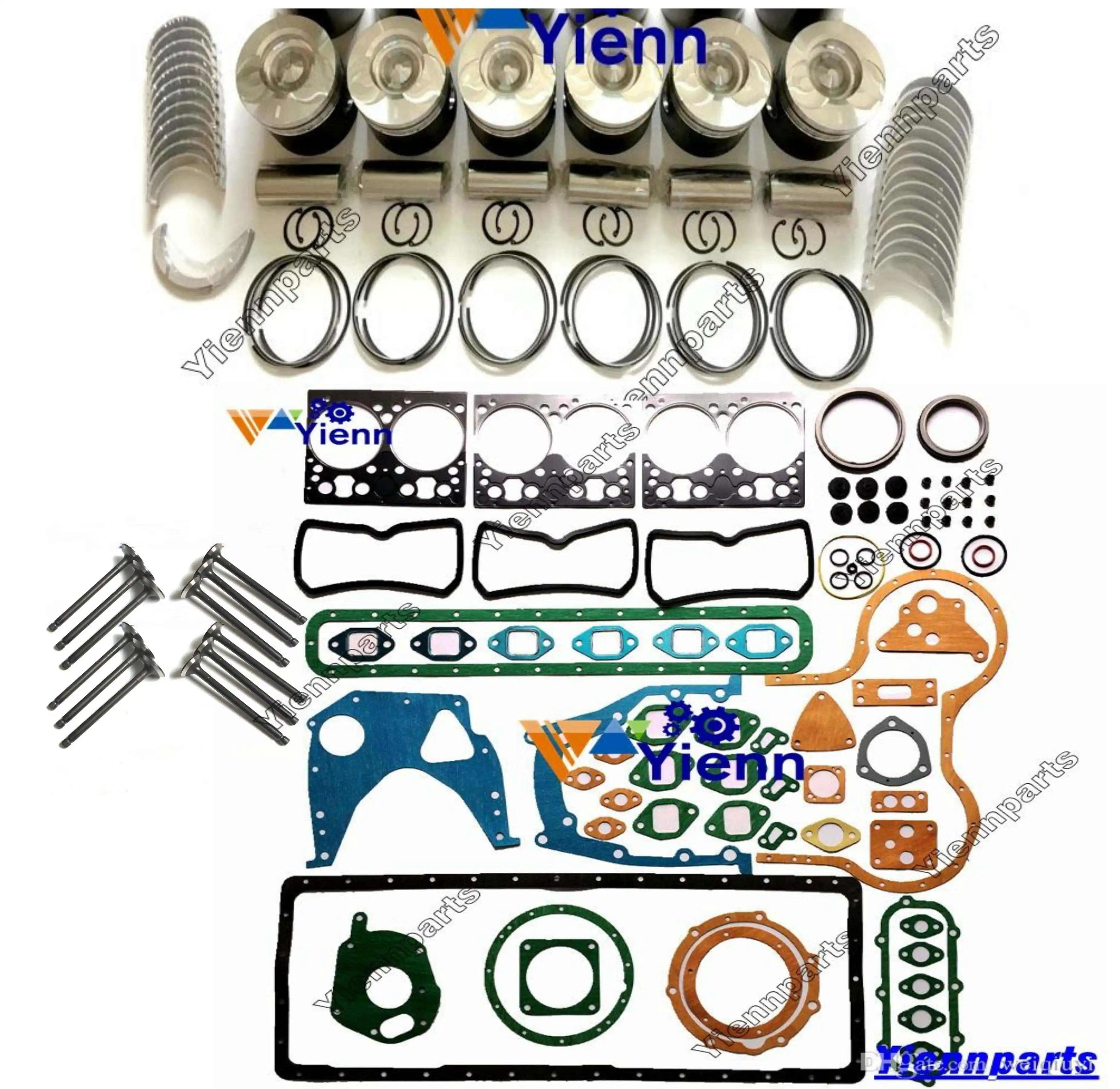 

D1146TI D1146 D1146T Overhaul Rebuild Kit For Doosan Daewoo Engine SOLAR 200W-III 290LC-V290LL DH225LC DH258LC With Valve