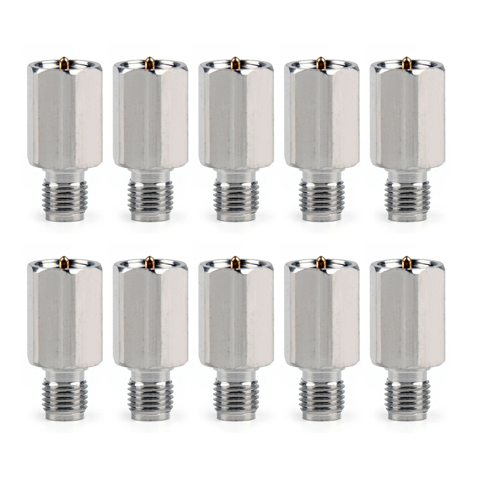 Areyourshop 10x SMA-FME Adapter SMA Jack Female to FME Male Plug Straight RF Coax Connector