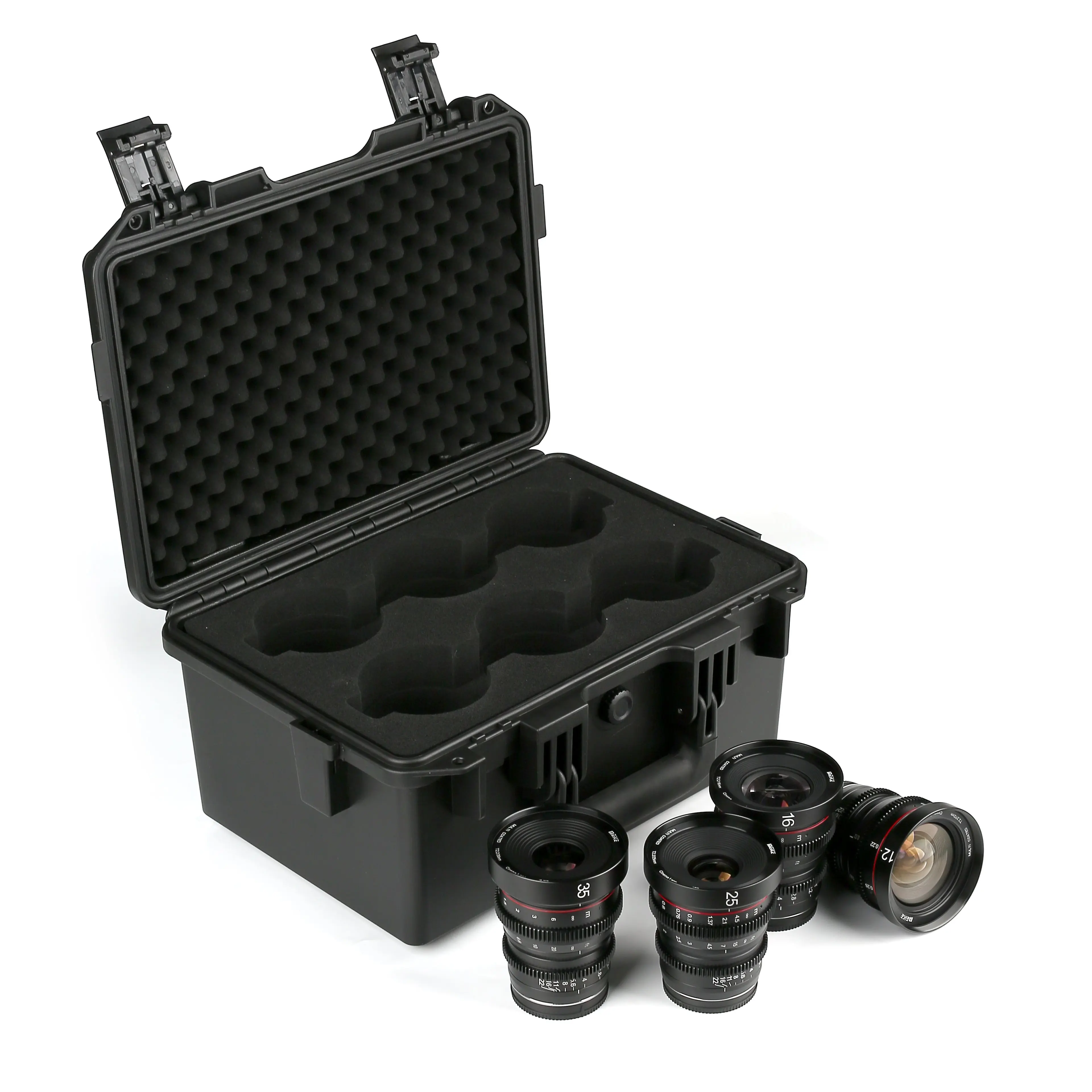 

Meike T2.2 Cine lens Kit ( Optional: Any 4 Focal lengths: 10mm 25mm 35mm 50mm 65mm 85mm) with a Cine Lens Case-Fast Delivery