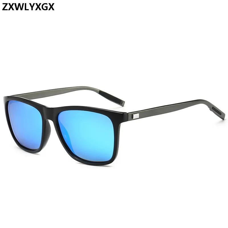 ZXWLYXGX Brand Unisex Retro Aluminum+TR90 Women Sunglasses  Men Polarized Lens Vintage Eyewear Accessories Sun Glasses Oculos