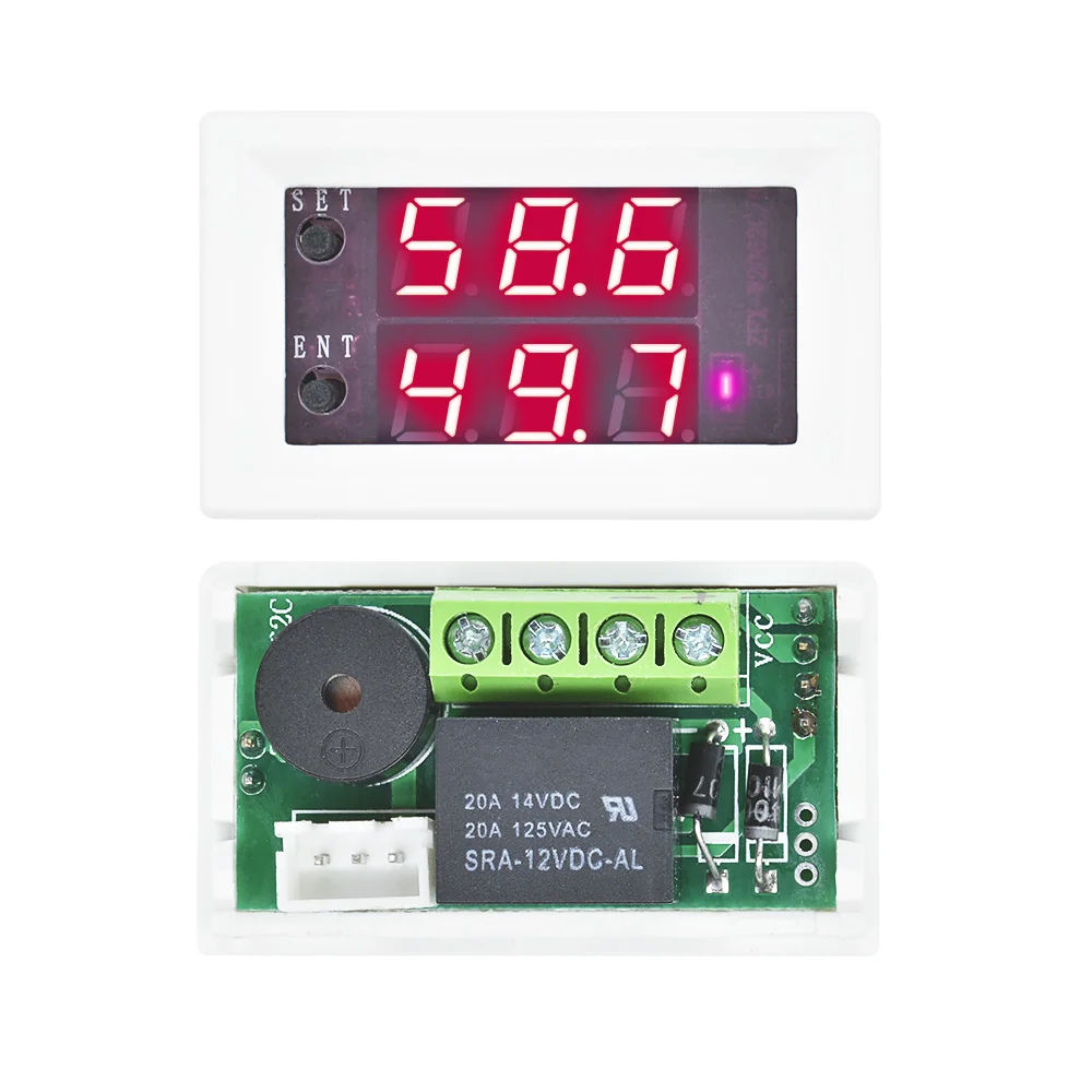 Mini Digital Humidity Controller AC 110V-220V DC 12V 24V Hygrometer Humidity Control Switch 0~99%RH Hygrostat w/ Humidity sensor