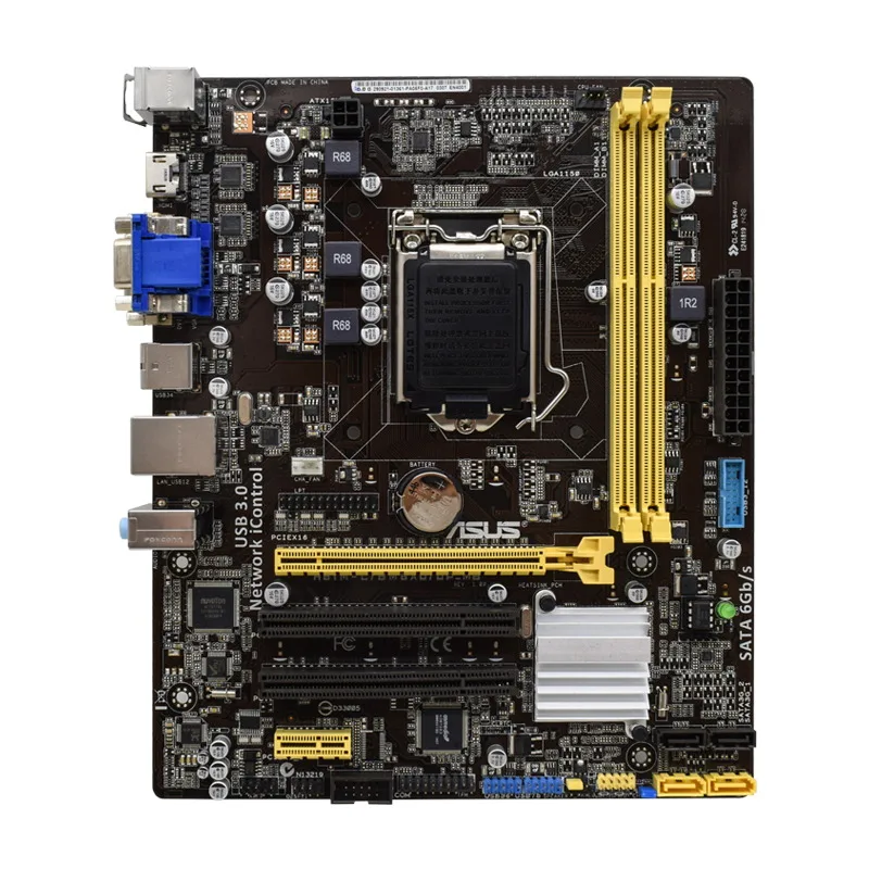 Placa-mãe ASUS-Micro ATX, H81M-C, BM6AD, LGA1150, DDR3, USB 3.0, PCI-E, X16, H81M-C, BM6AD, Core i3-4170, i5-4430